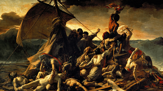 Raft of the Medusa by Theodore Gericault